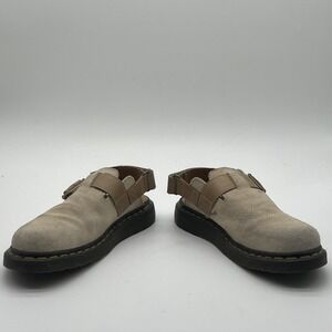 Dr Martens Jorge II Beige Suede Slingback Mule Sandals Mens 9 Womens 10 UK 8
